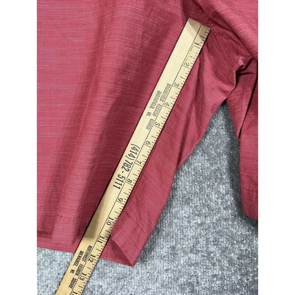Tommy Hilfiger‎ Striped Chino Shorts Mens Size 36 Pale Red Cotton Pockets
